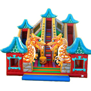 inflatable bouncy castle slide